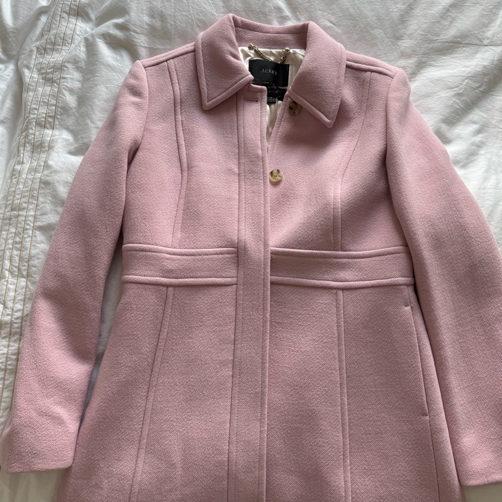 J. Crew Blush Pink Wool Jacket